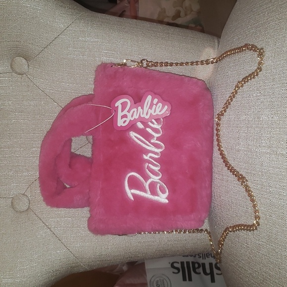 Barbie Handbags - NWT- Barbie fuzzy purse